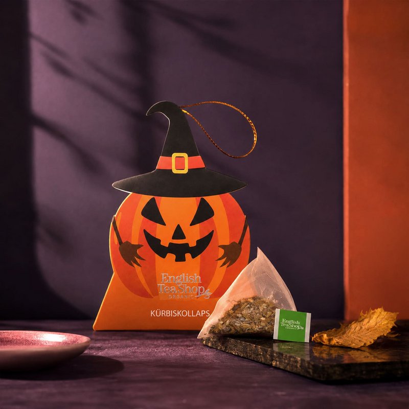 ETS - Halloween Kürbis "Kürbiskollaps", BIO Tee, 1 Pyramidenbeutel