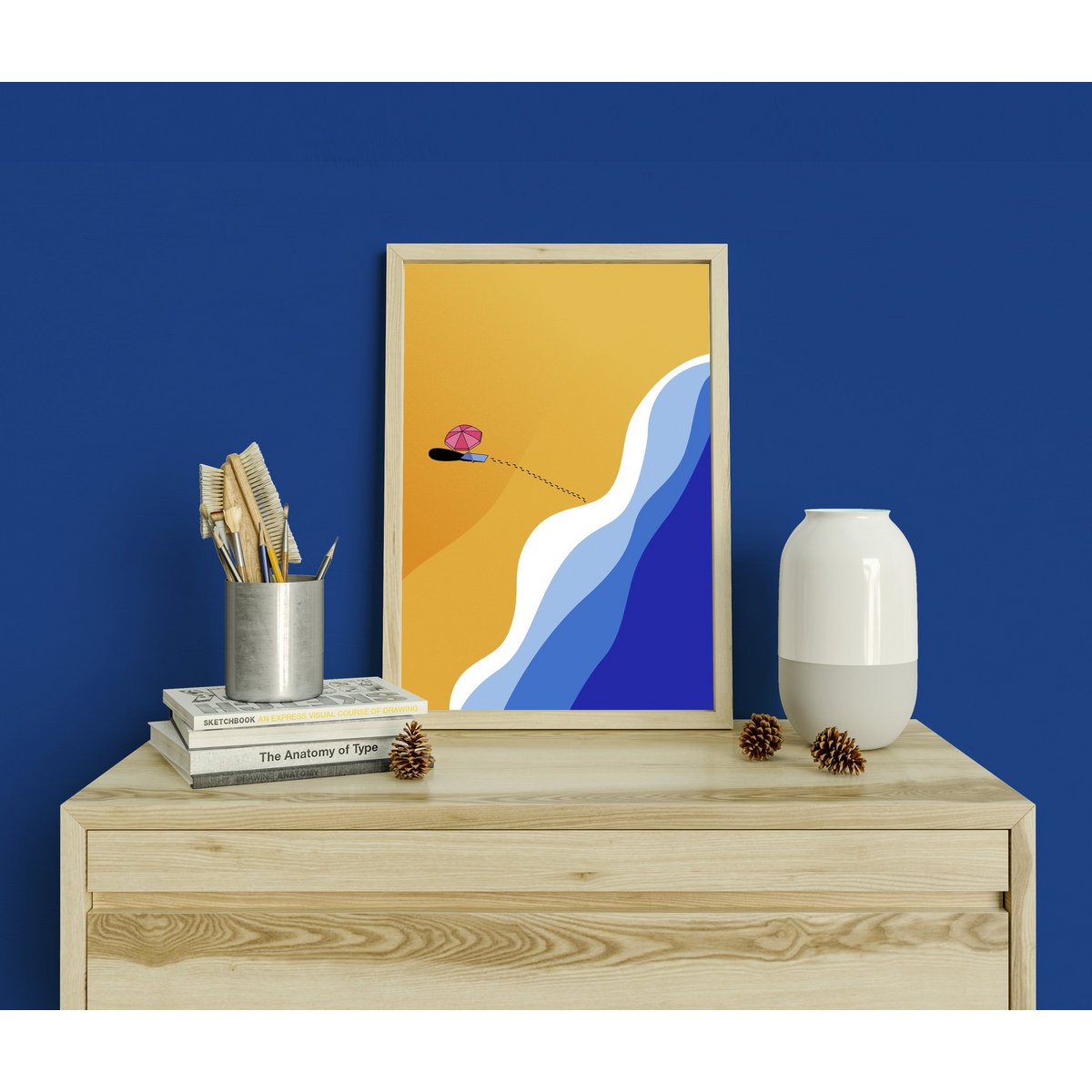 La Plage - ilustracja artystyczna na ścianę