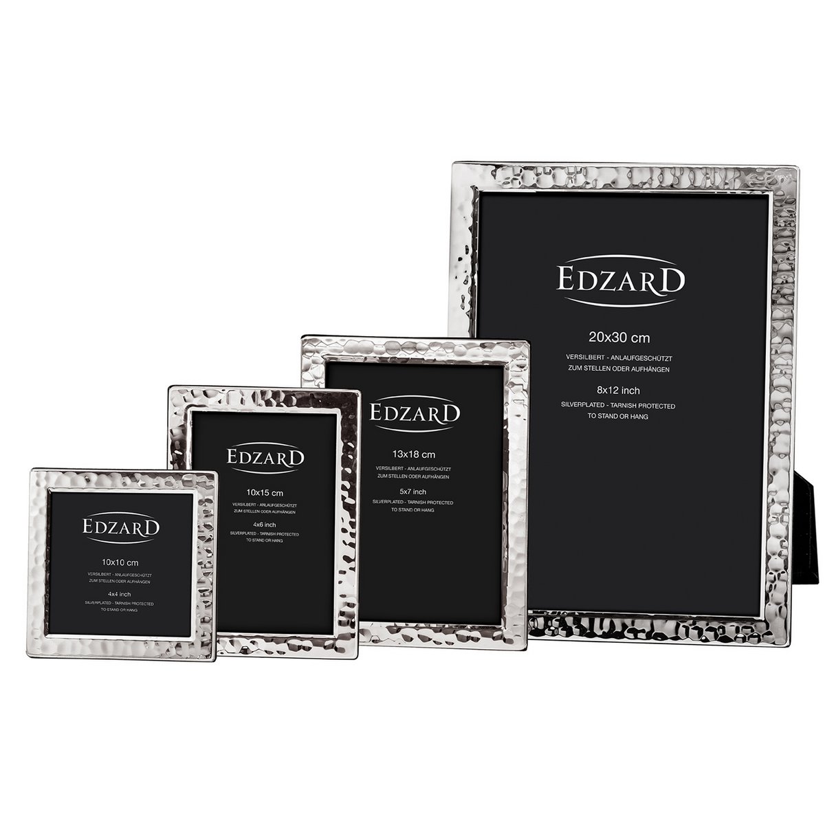 Ramka EDZARD Ramka Pavia na zdjęcie 10 x 10 cm, posrebrzana, odporna na matowienie