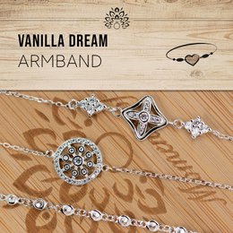 Decorative candle with sweet vanilla scent & crackling wooden wick: Vanilla Dream