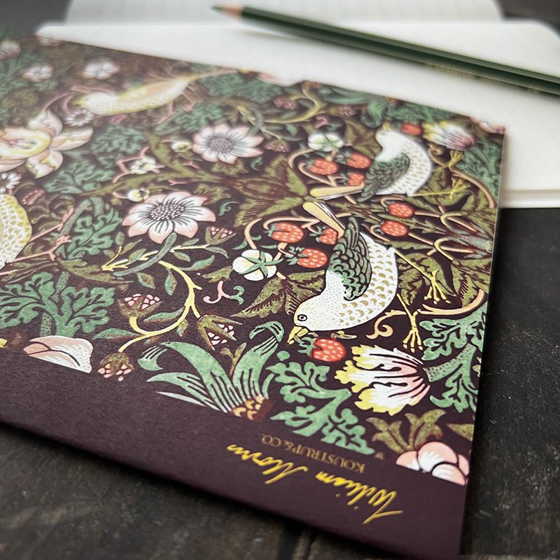 Note Booklet - Strawberry thief - William Morris