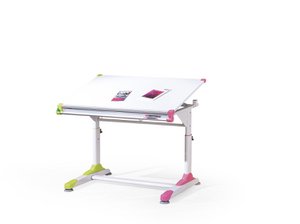 Corancez desk white and pink