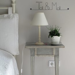 Décoration Murale en fil de fer - Cadeau Saint Valentin/Mariage : Toi & Moi