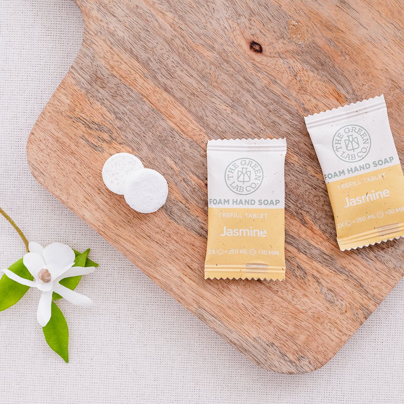 Nachfüllset mit Handseifentabletten – Zitronengras und Jasmin