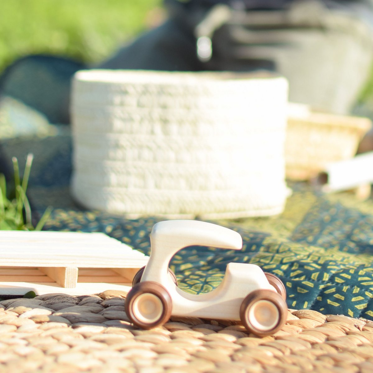 Flintstone houten auto