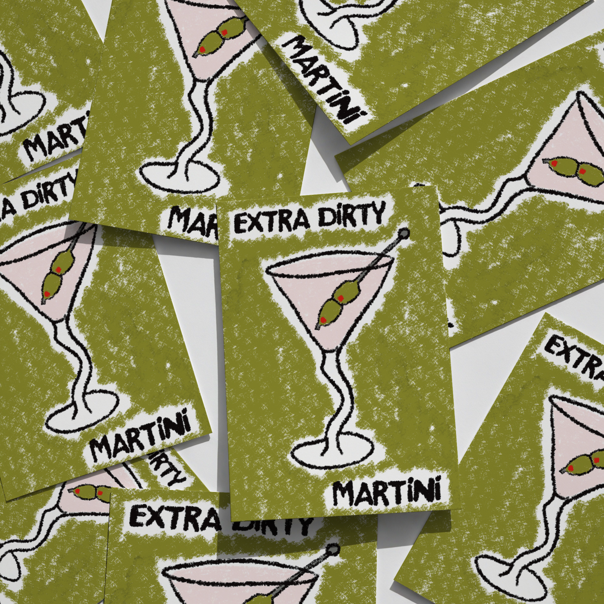 Affiche ~ Extra Dirty Martini