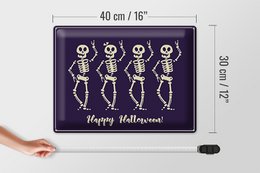 Blechschild Halloween 40x30cm Happy Halloween Fest