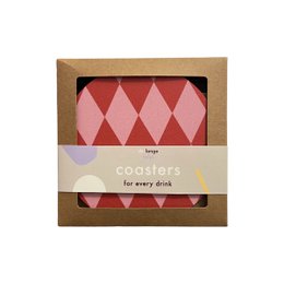 Sous-verres · Diamant rose/rouge