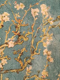 Holzfliese altholländisch v Gogh-Blüte