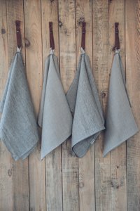 Set of 4 Soft washed Linen Towels