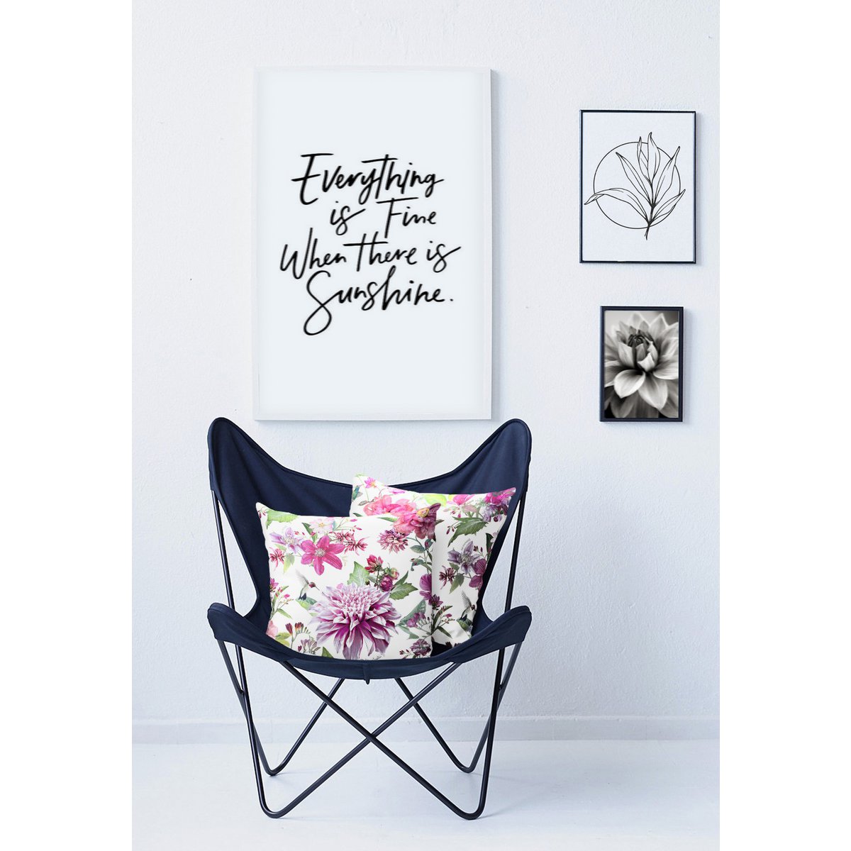 7305 Cojín rosa / verde / blanco - 39X39