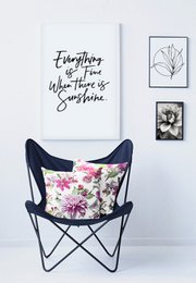 7305 Kissen pink / grün / weiß - 39X39