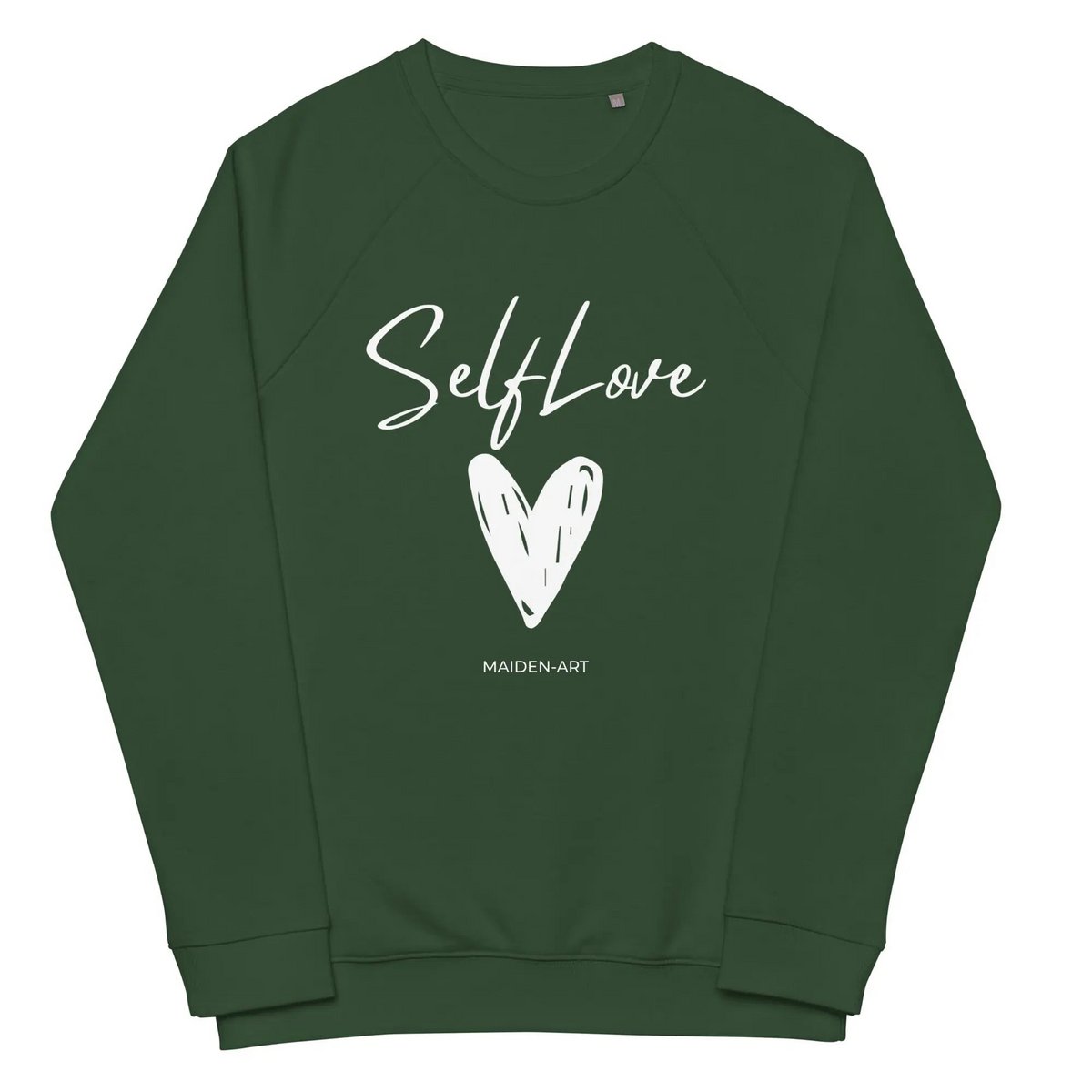Økologisk sweatshirt SELF LOVE Unisex økologisk raglan sweatshirt