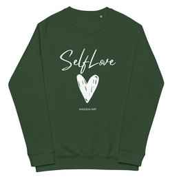 Økologisk sweatshirt SELF LOVE Unisex økologisk raglan sweatshirt