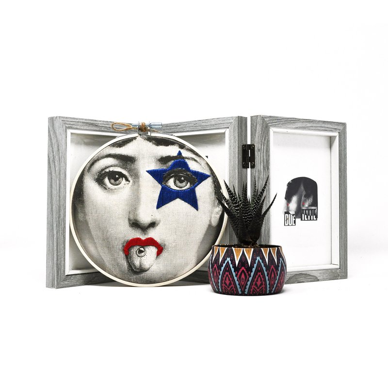 Fornasetti Portraits 15cm – Embroidered Wall Art Retail Starter Pack (7pcs)