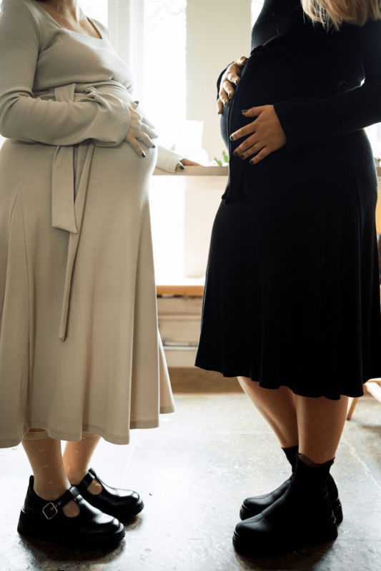 Tisu Maternity & Nursing Dress, nero