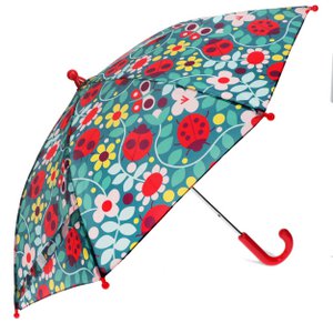 Kinder-Push-up-Regenschirm - Marienkäfer