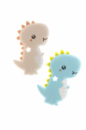 Silikonowy gryzak dla niemowląt w kształcie dinozaura