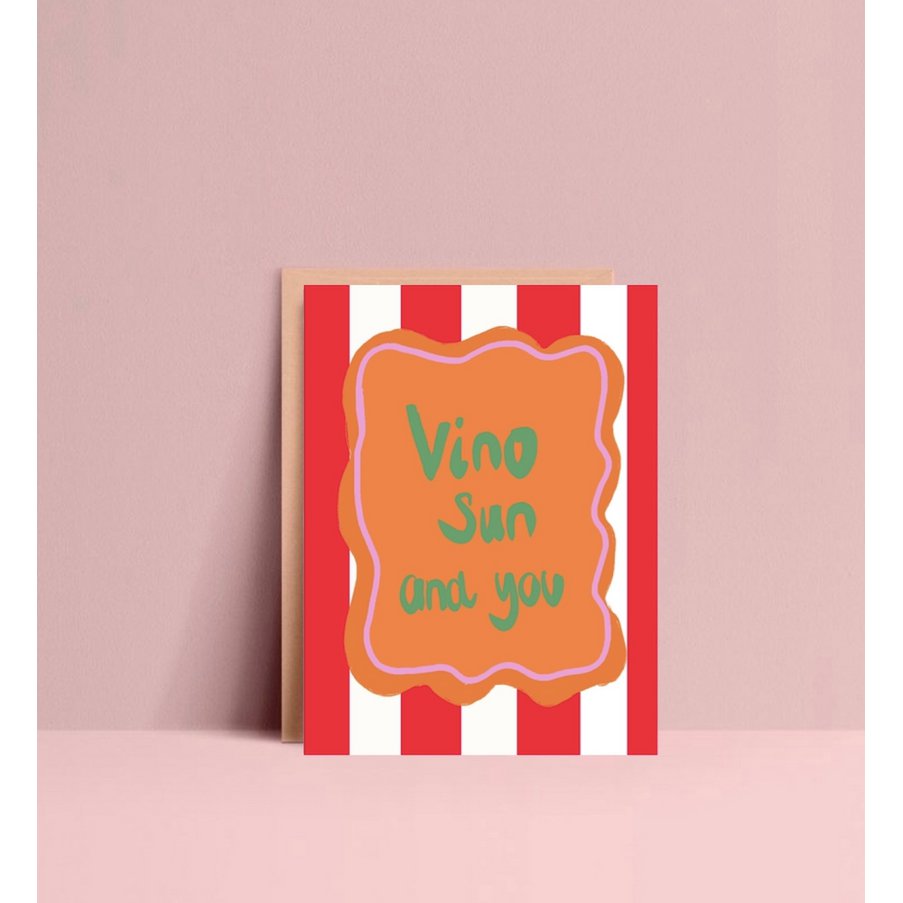 Vino Sun and you Postkarte