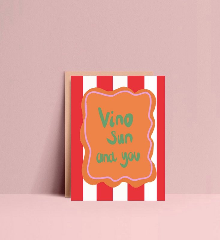Vino Sun and you Postkarte