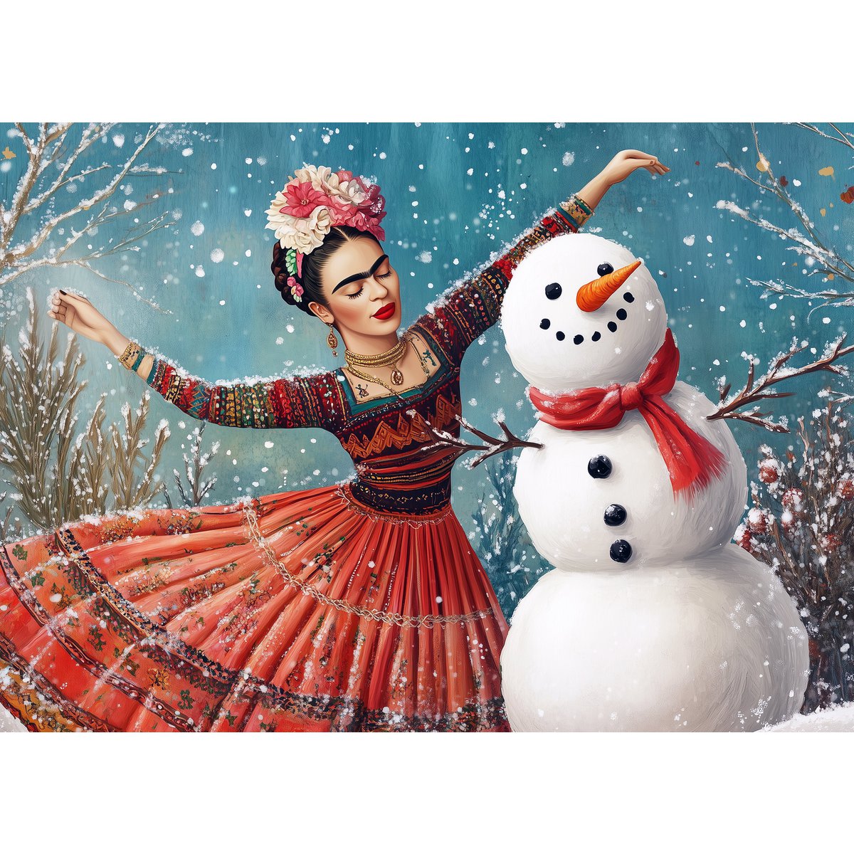 Frida Kahlo: Snow Dance | Card Fripperies