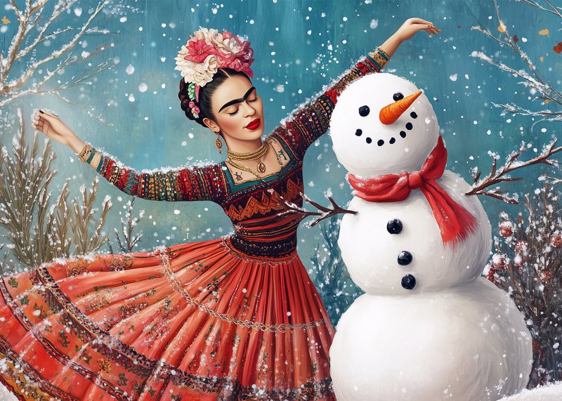 Frida Kahlo: Snow Dance | Card Fripperies