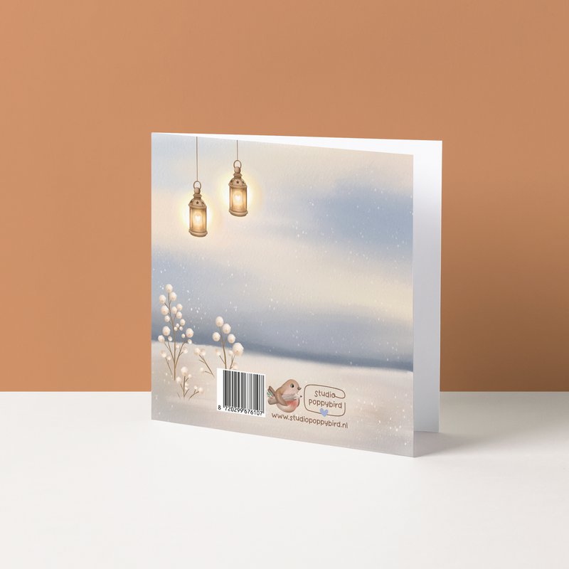 Wenskaart | Lichtjes in de winter