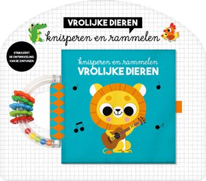 Crackling book with rattle - Cheerful animals
