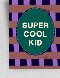 Cartolina "Super Cool Kid"