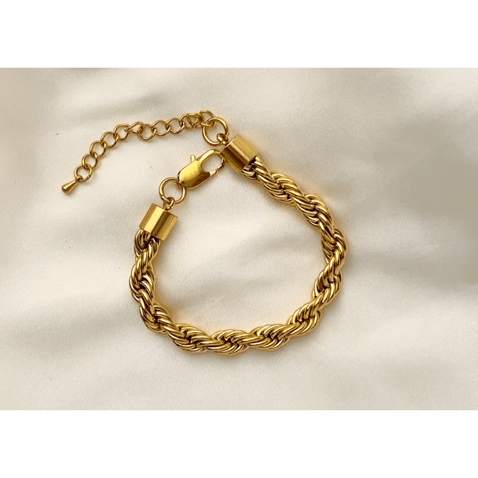 Esmeralda - 8mm Twist Bracelet Gold