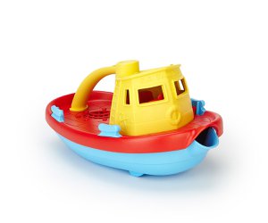 GreenToys - Sleepboot Geel