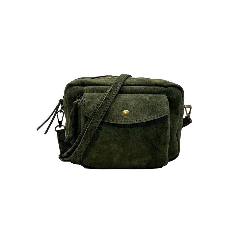 SAC BANDOULIERE CUIR DAIM ANAELLE