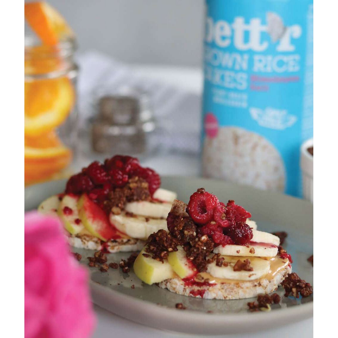 Brown Rice Cakes Himalayan Salt, organic, Bett'r, 120g