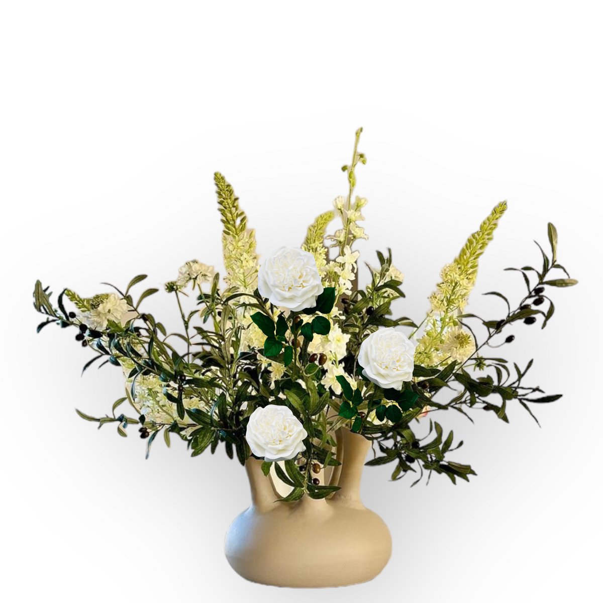QMF Hand Touch Rose 65cm Z 2szt