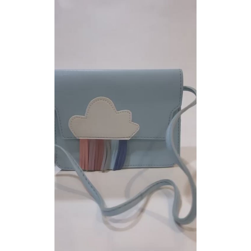Children's shoulder bag - Rainbow Blue