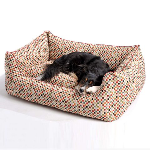 Hundebett Box Bett Sanibel rot