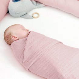 Old rose 4 in 1 Muslin Baby Blanket