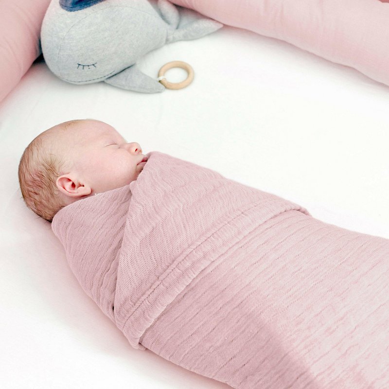 Old rose 4 in 1 Muslin Baby Blanket