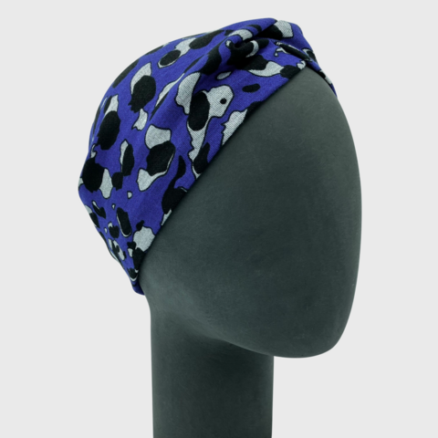 Twist Headband Purple Ponte Jersey