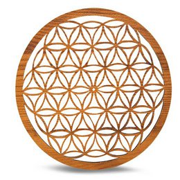 Lcw Incense Holder Flower of Life 20 Cm Set of 2   Pcs
