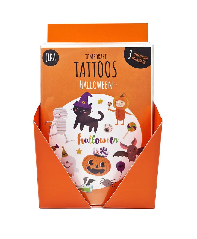 Counter display children's tattoos Halloween (20 pieces)