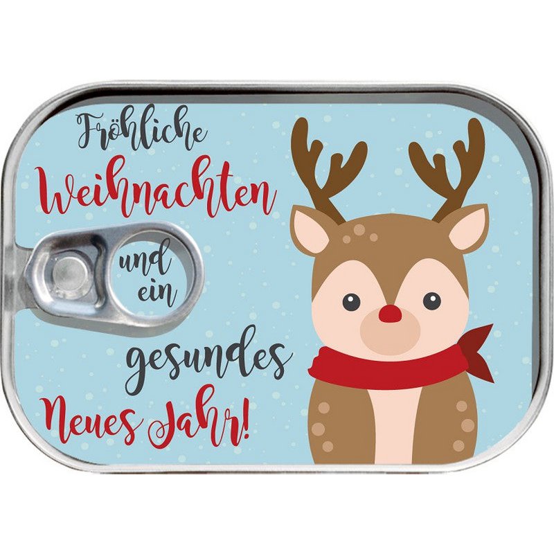 Dosenpost "Schöne Weihnachten und ein frohes ..."