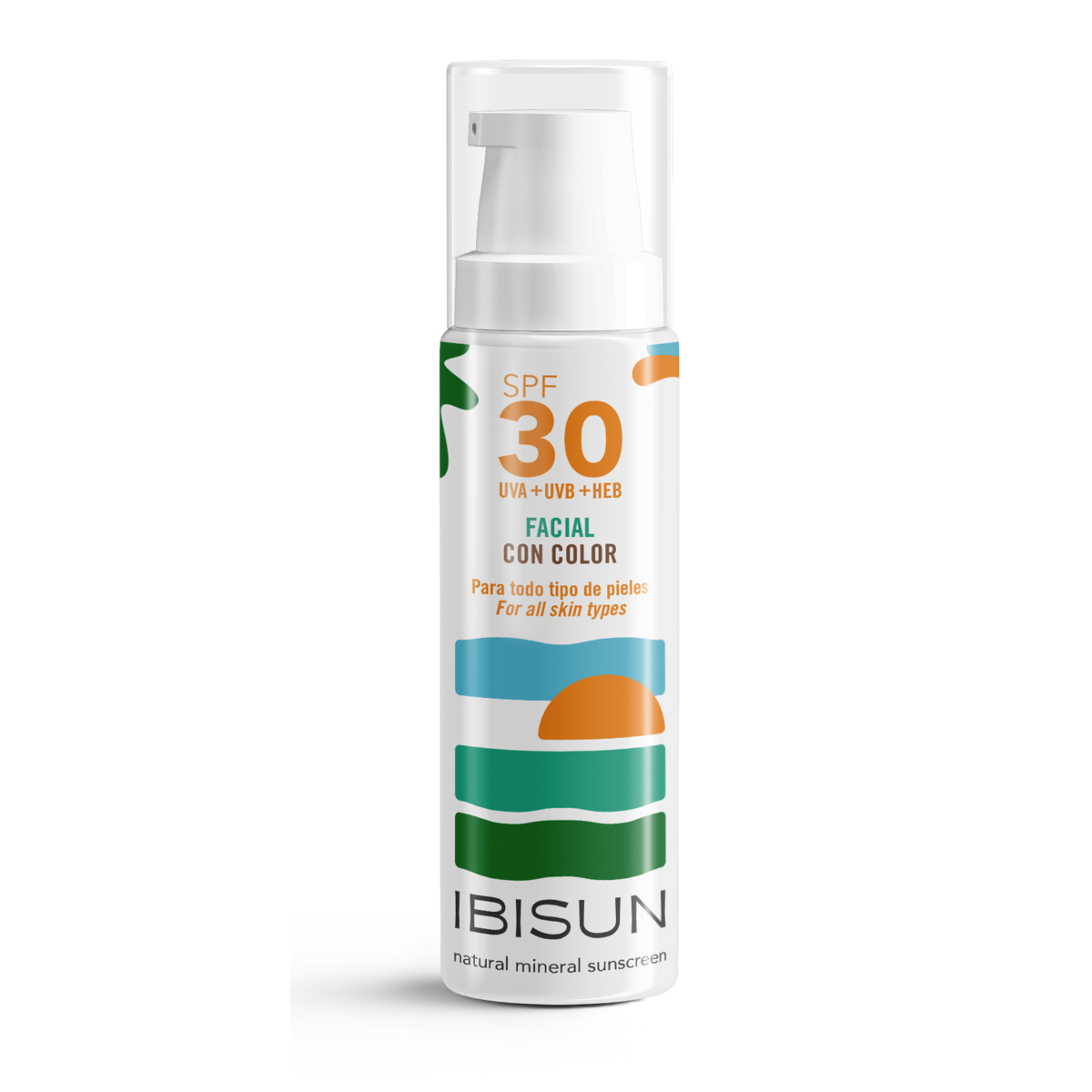 Mineralny krem ​​przeciwsłoneczny koloryzujący do twarzy SPF30 BIO&VEGAN