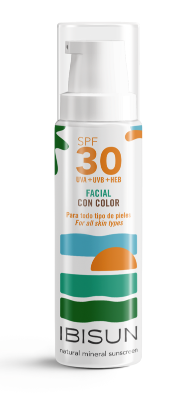 Ansigtsfarvet mineralsolcreme SPF30 BIO&VEGAN
