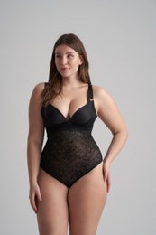 Lacy Open Bust Bodysuit