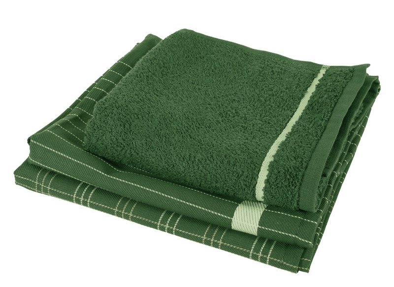 100% Bomuld Køkkentekstiler Mix&Match Junglegrøn