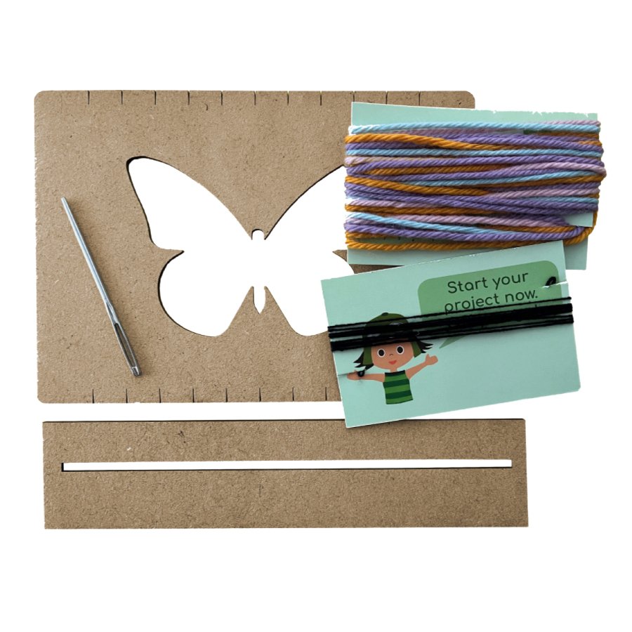 Kit para tejer mariposas