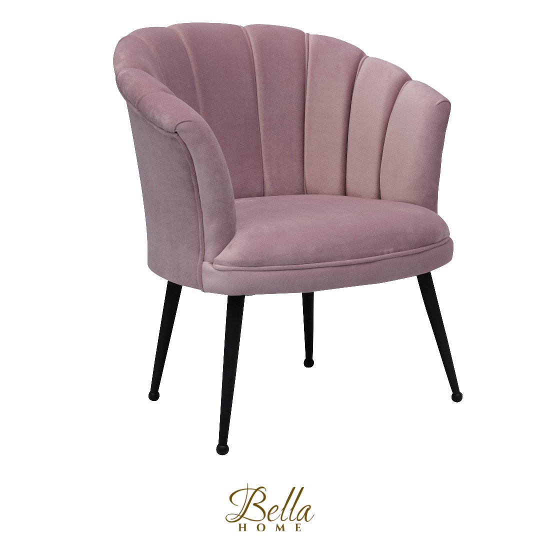 Poltrona Luxury Shell in Velluto Mila