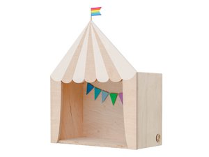 Circus shelf „the big top” white-wooden