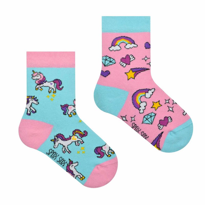 Calcetines para niños - Unicornio y Arcoiris